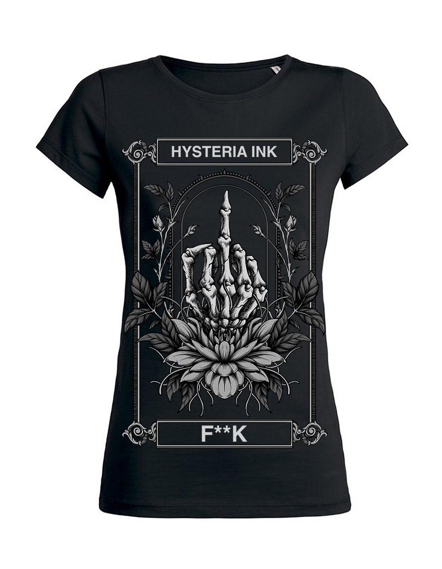 T-shirt femme Hysteria Ink F**k Sign Ink