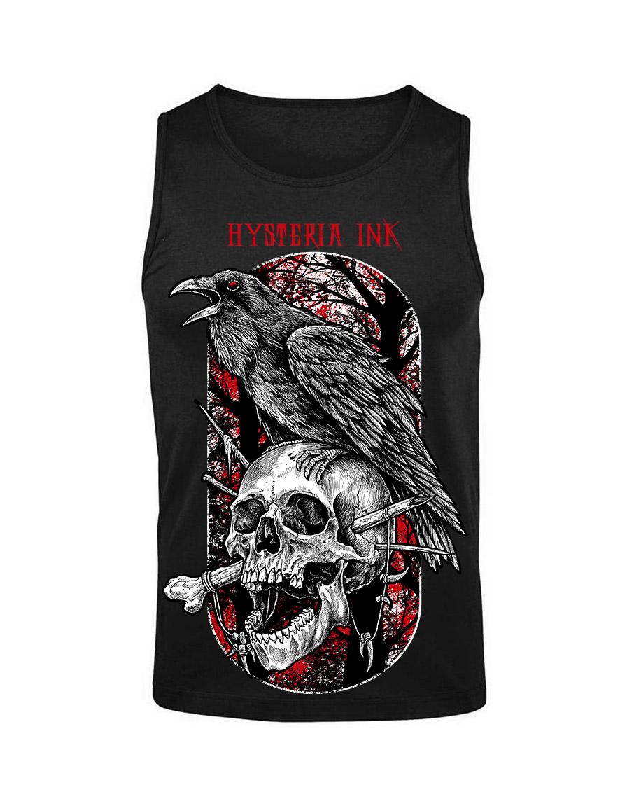 Debardeur homme Hysteria Ink Crown-N-Skull Ink Red