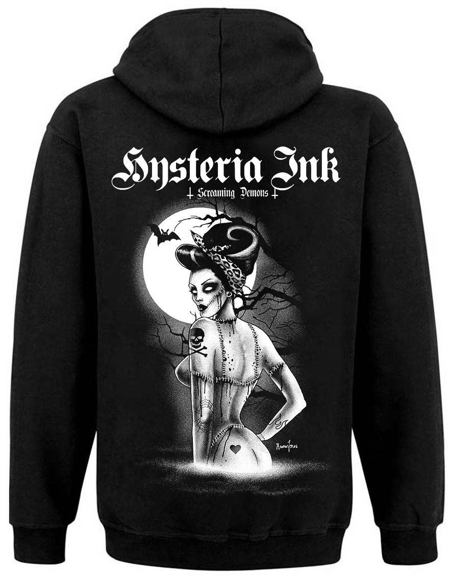 Sweat Zip Unisexe Hysteria Ink Screaming Demons Moon