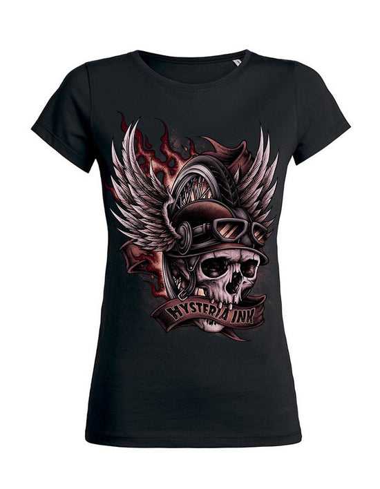 T-shirt femme Hysteria Ink Skull Biker 2