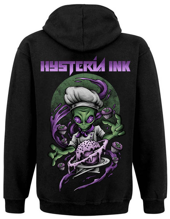 Sweat Zip unisexe Hysteria Ink ALien Space Cake