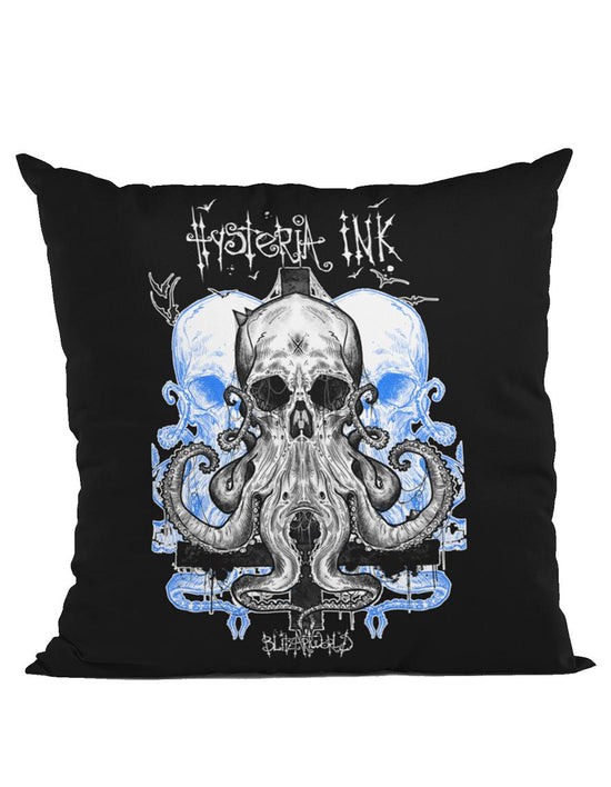 Housse de coussin Hysteria Ink Blitz'Art Kraken Skull