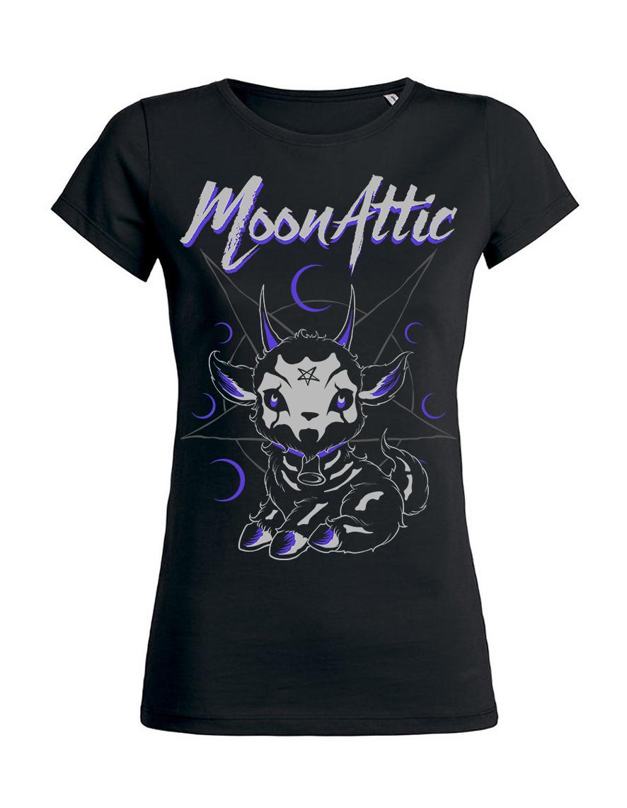 T-shirt femme Moon Attic Skelly Goat Attic