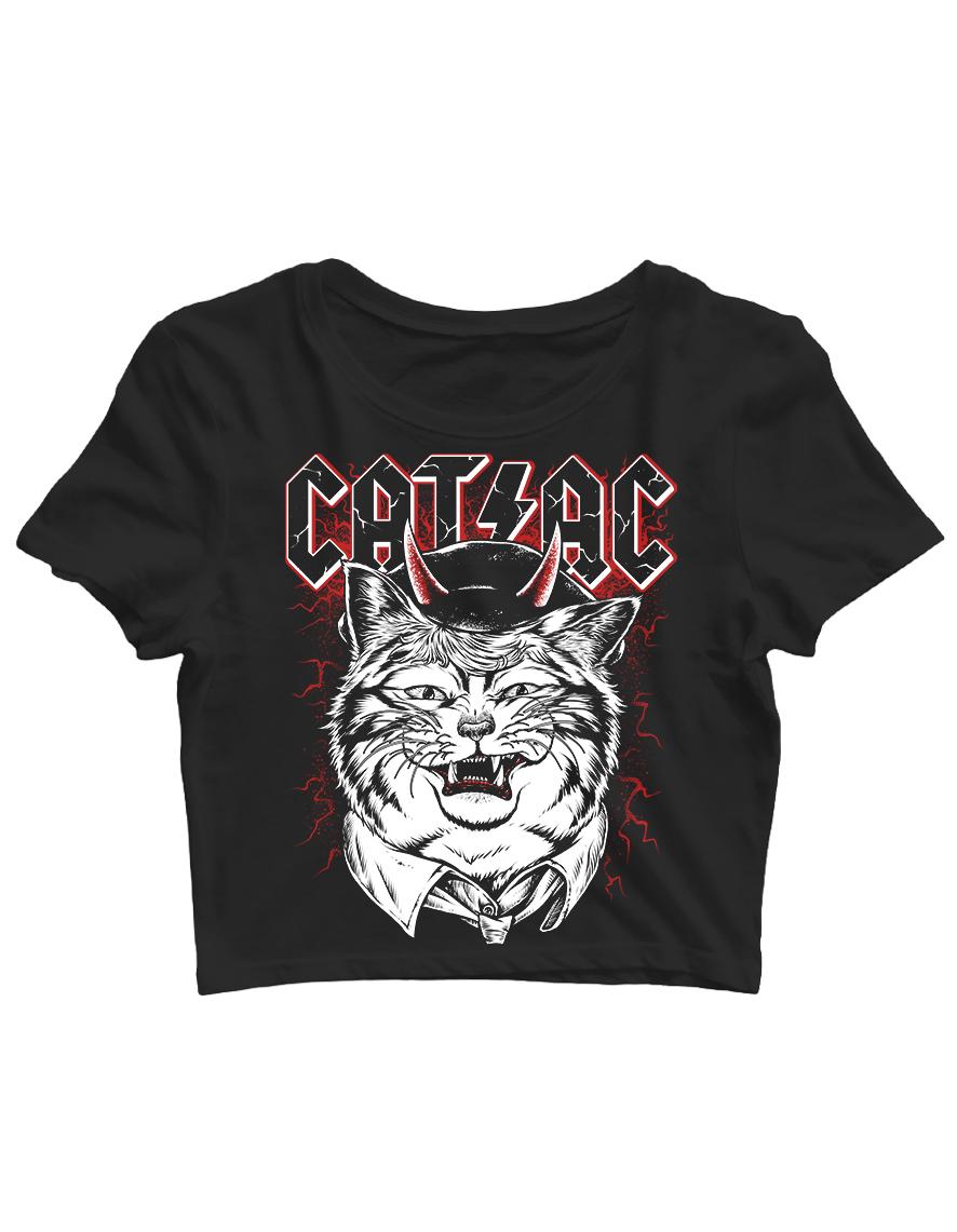 crop top Hysteria Ink Cat-AC