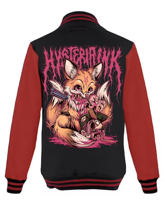 Veste Teddy Unisexe Rouge Hysteria Ink Fox666