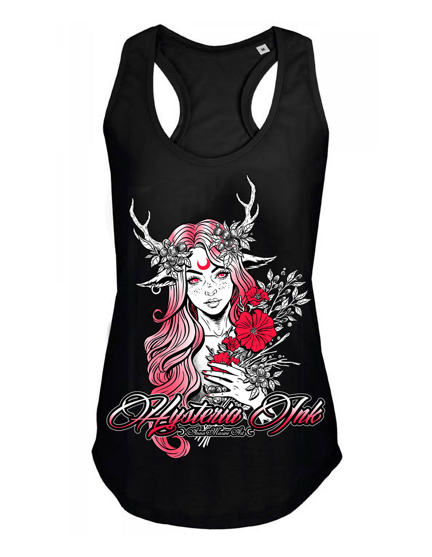 Debardeur femme Hysteria Ink  Anna Marine Art Roses