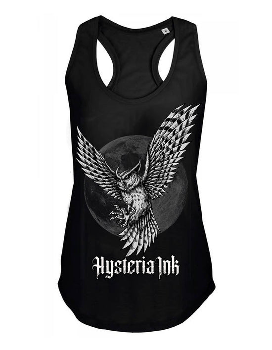 Debardeur femme Justin Hysteria Ink Dicky's Owl Ink