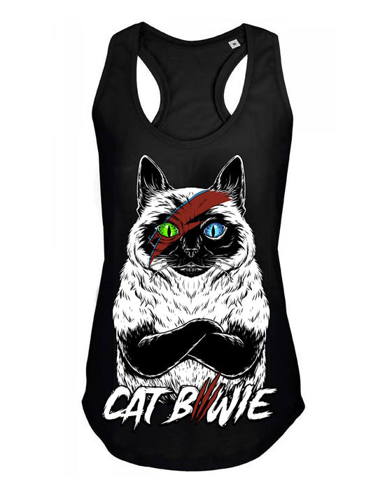 Debardeur femme Justin Hysteria Ink Plume Cat B*wie