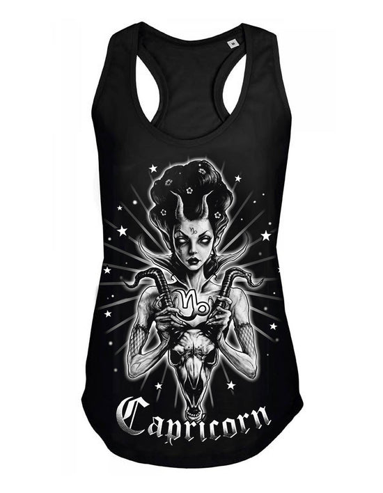 Debardeur femme Justin Hysteria Ink  Astro Ink  Capricorn