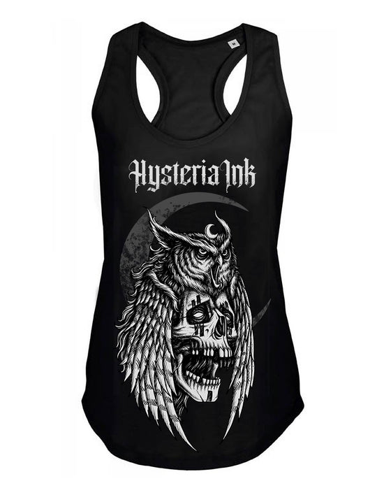 Debardeur femme Justin Hysteria Ink  The Owl Man Ink