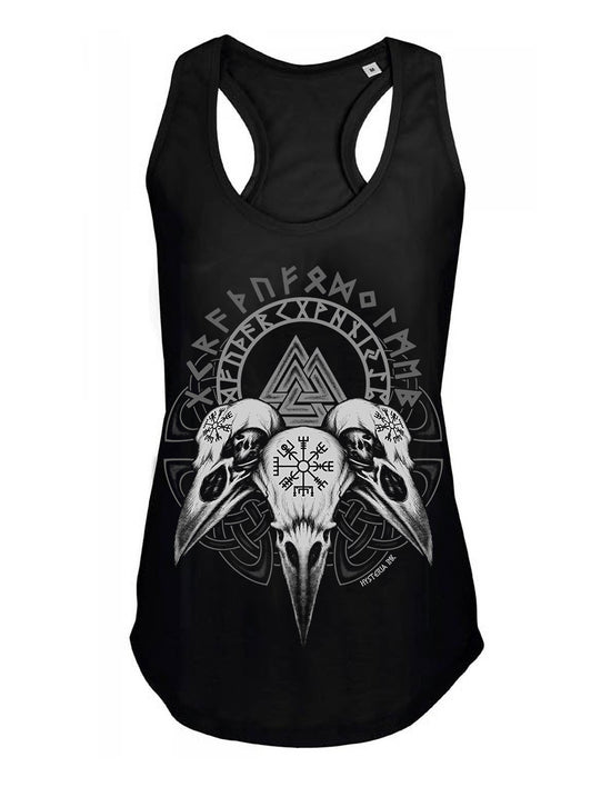 Debardeur femme justin Hysteria Ink Valknut 3 Raven Ink