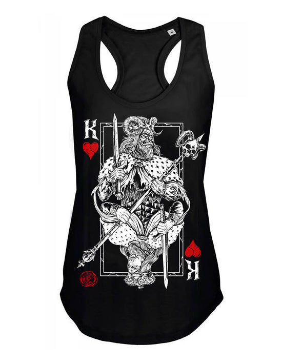 Debardeur femme justin Hysteria Ink King Of Cards Ink