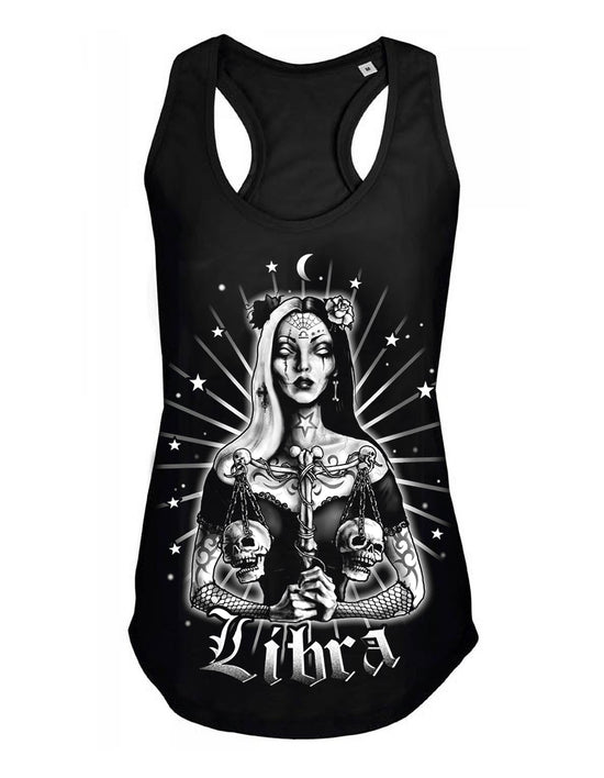 Debardeur femme Justin Hysteria Ink  Astro Ink  Libra