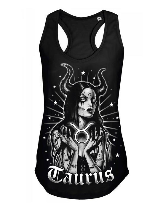 Debardeur femme Justin Hysteria Ink  Astro Ink  Taurus