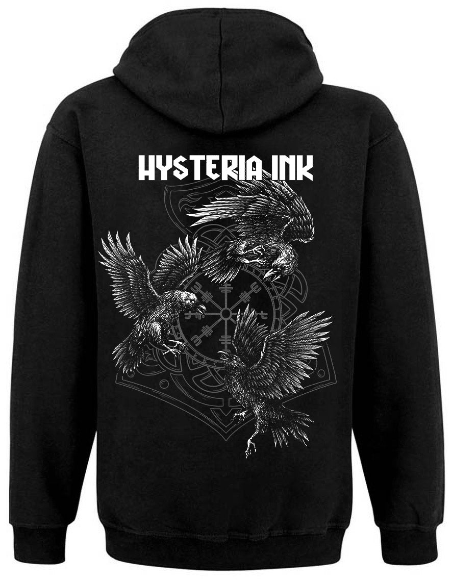 Sweat Zip unisexe Hysteria Ink  The Three Crows