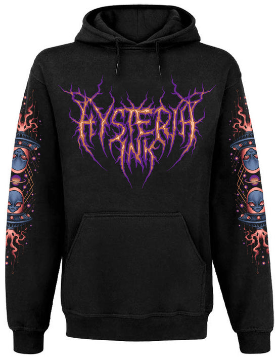 Sweat Capuche Poche kangourou Unisexe Hysteria Ink Alien DJ Ink