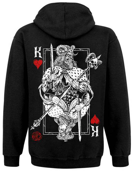 Sweat Zip unisexe Hysteria Ink King Of Cards Ink