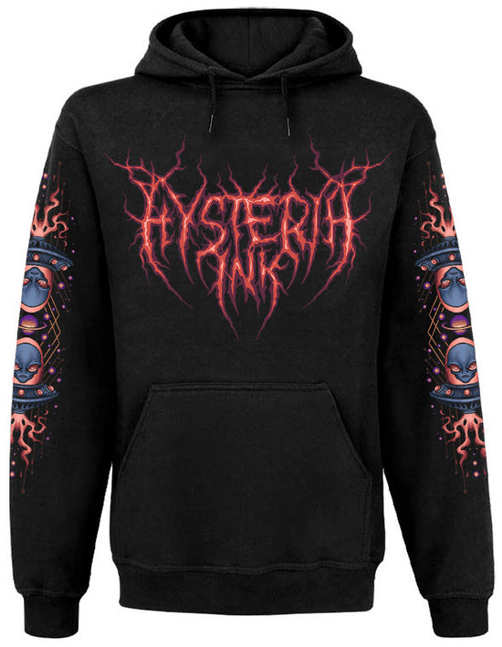 Sweat Capuche Poche kangourou Unisexe Hysteria Ink Alien Space Ink