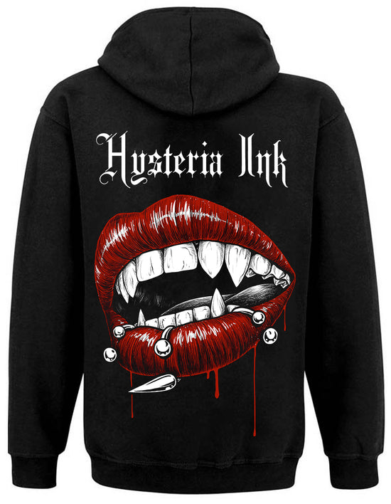 Sweat Capuche Zip Hysteria Ink  Lips Ink