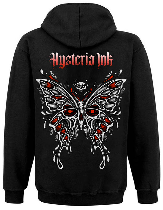 Sweat Zip Unisexe Hysteria Ink The Butterfly Of Death