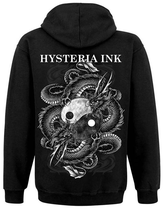 Sweat Zip Unisexe Hysteria Ink The dragon Yin Yang Ink