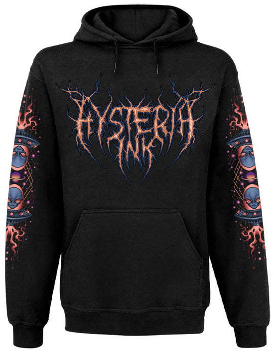 Sweat Capuche Poche kangourou Unisexe Hysteria Ink Alien Zen Ink