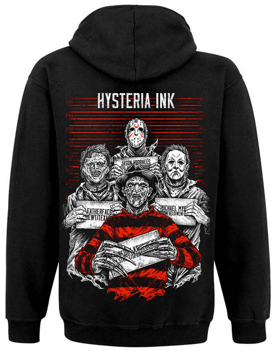 Sweat Capuche Zip Hysteria Ink Horror Ink Red