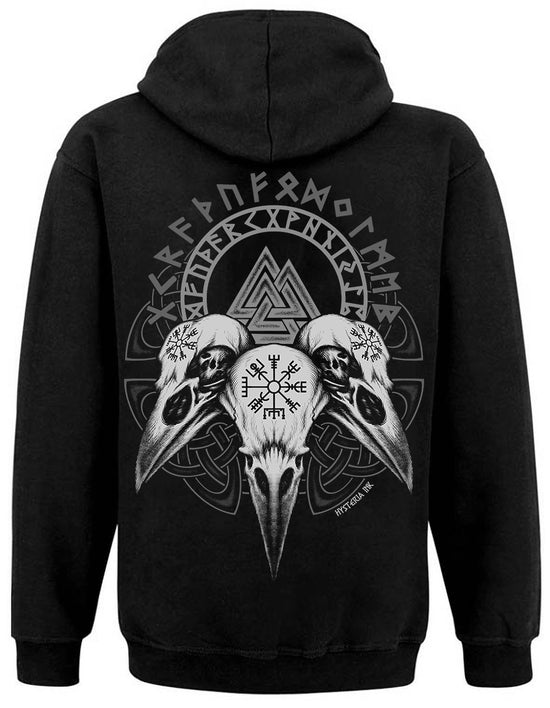 Sweat Zip unisexe Hysteria Ink Valknut 3 Raven Ink