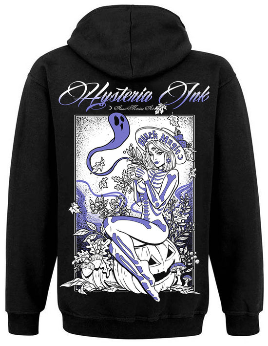 Sweat Zip unisexe Hysteria Ink X Anna Marine Art Black Magic Purple