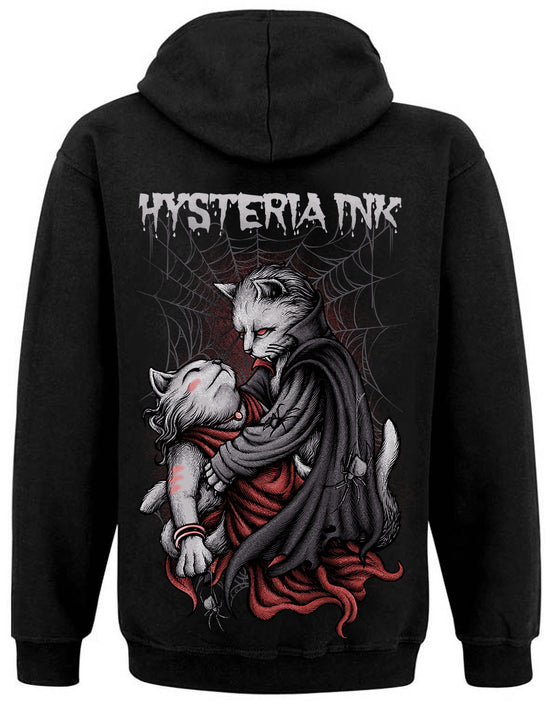 Sweat unisexe Zip Hysteria Ink Romantic Cat