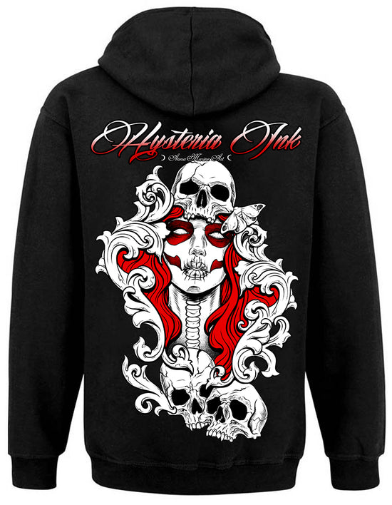 Sweat Zippé Unisex Hysteria Ink La Muerte Ink