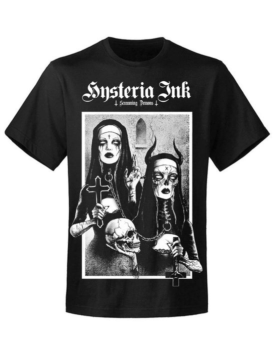 T-shirt unisexe Hysteria Ink X Screaming Demons Eva My Religion