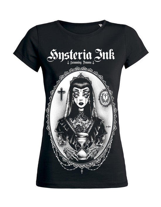 T-shirt femme Wants Hysteria Ink X Screaming Demons Laura Hourglass