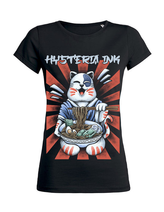 T-shirt femme Wants Hysteria Ink  NekoCat Ramen Ink