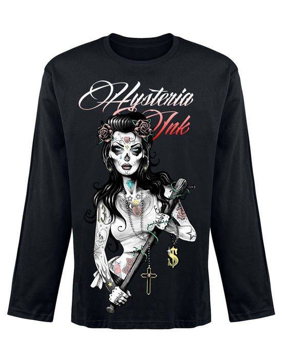 T-shirt Manches Longues Hysteria Ink  Thug Wife Ink