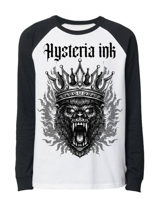 T-shirt baseball unisexe Hysteria Ink  Gorilla Ink