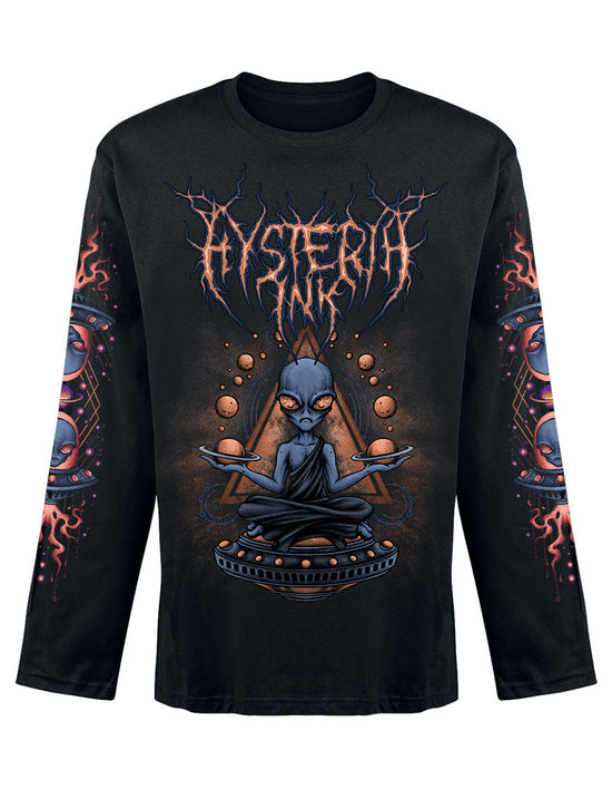 T-shirt unisexe Manche Longue Hysteria Ink Alien Zen Ink