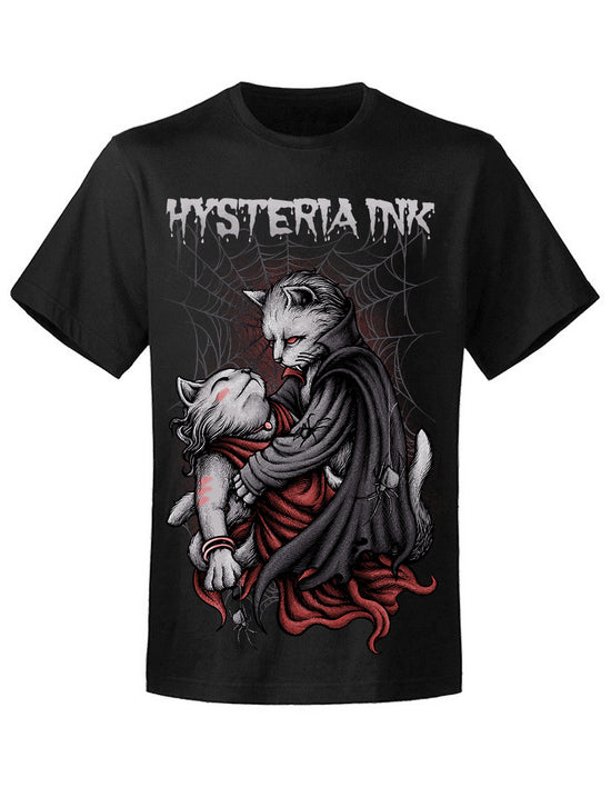 T-shirt unisexe Hysteria Ink Romantic Cat