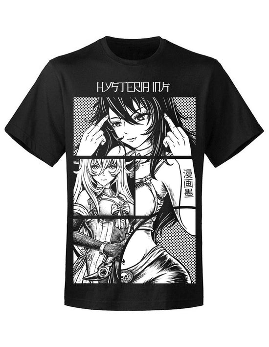 T-shirt unisexe Hysteria Ink  Collage Manga Fuck Ink