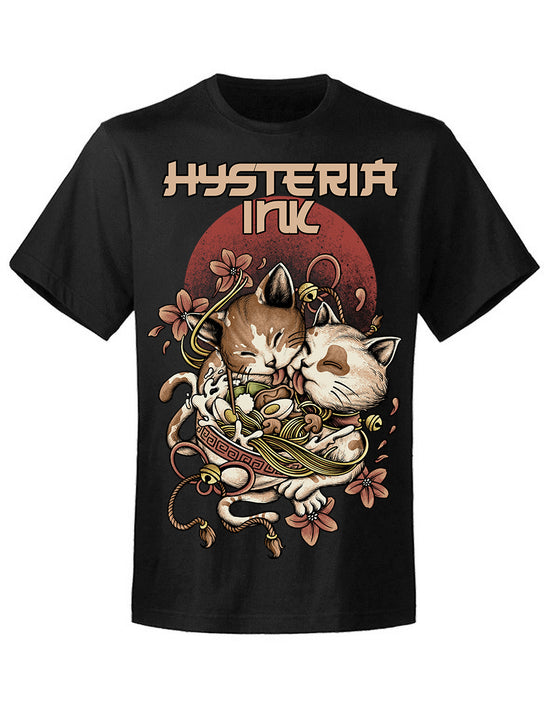 T-shirt unisexe Hysteria Ink  Two NekoCat Ramen Ink