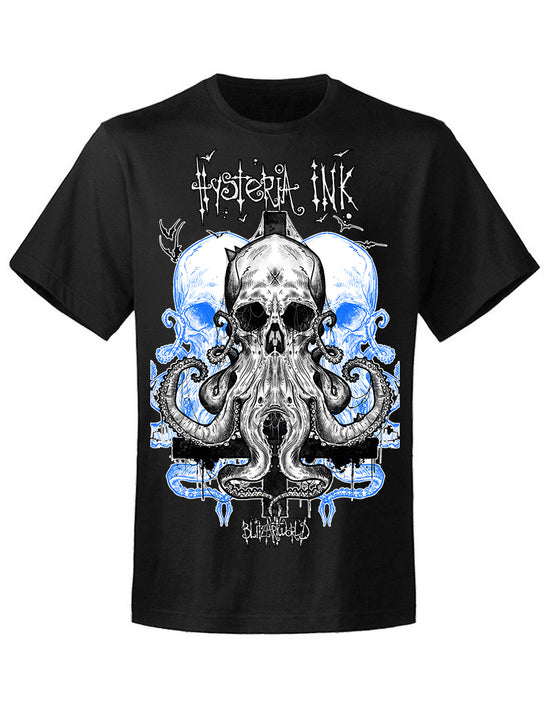 T-shirt unisexe Hysteria Ink X Blitz'Art Kraken Skull