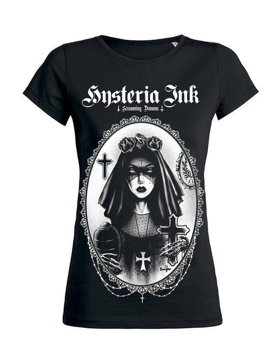 T-shirt femme Wants Hysteria Ink X Screaming Demons Cecilia Cross