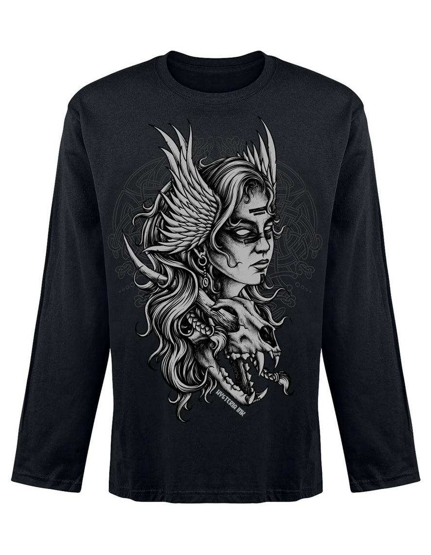 T-shirt unisexe Manche Longue Hysteria Ink Valkyrie Ink