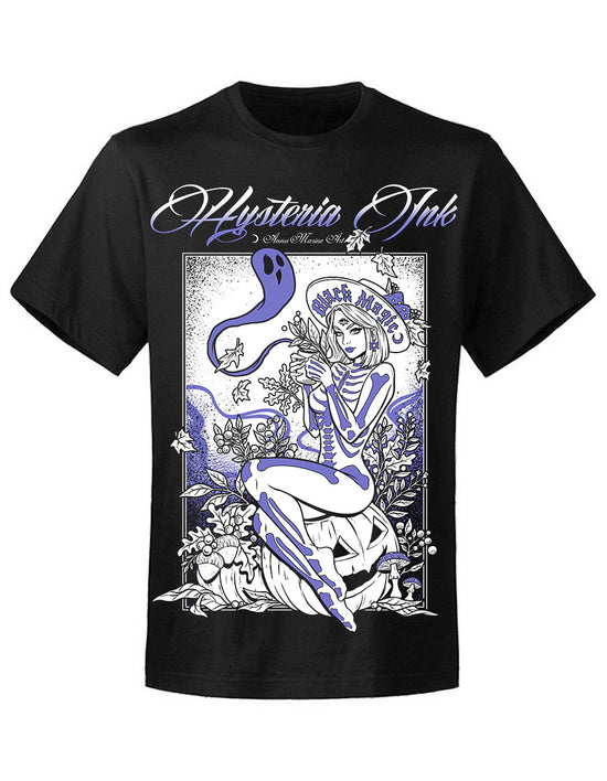 T-shirt unisexe Hysteria Ink X Anna Marine Art Black Magic Purple