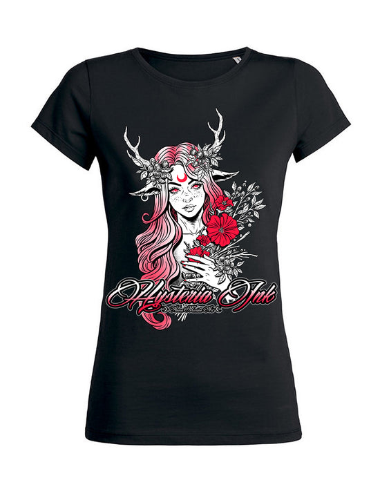 T-shirt femme Hysteria Ink  Anna Marine Art Roses