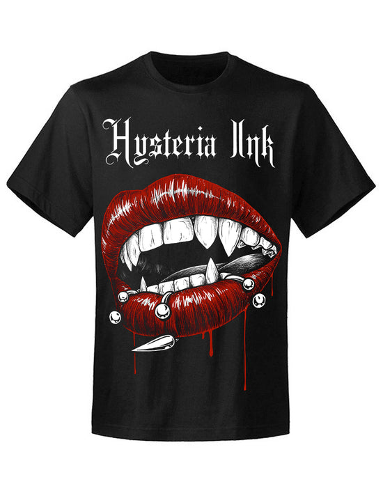 T-shirt unisexe Hysteria Ink  Vampire Lips Ink