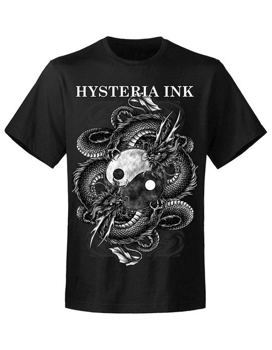 T-shirt unisexe Hysteria Ink The dragon Yin Yang Ink