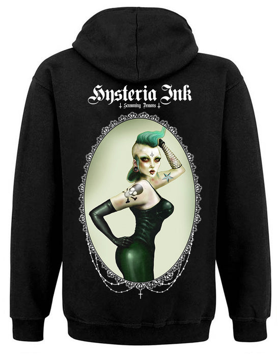 Sweat Capuche Zip Hysteria Ink  X Screaming Demons Lara Ink