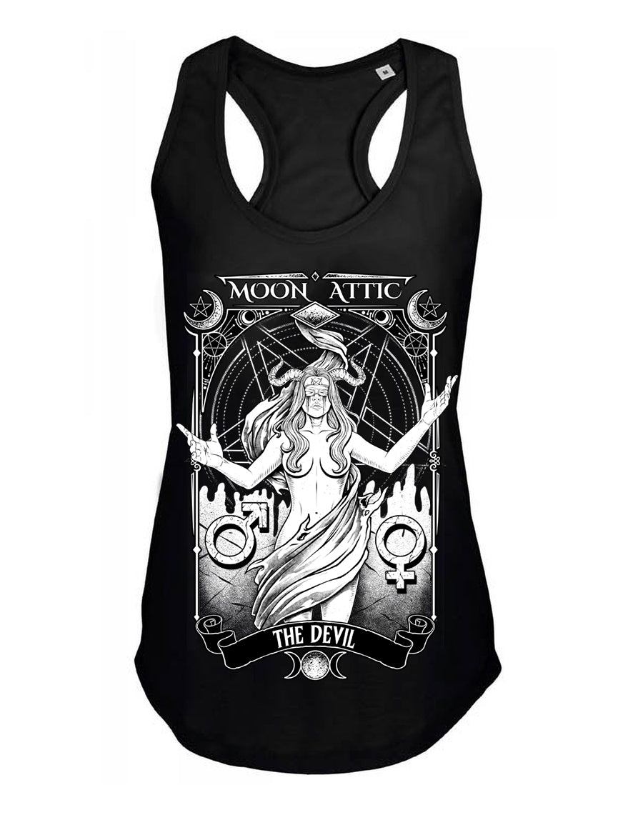 Debardeur femme Justin Moon Attic  Tarot The Devil