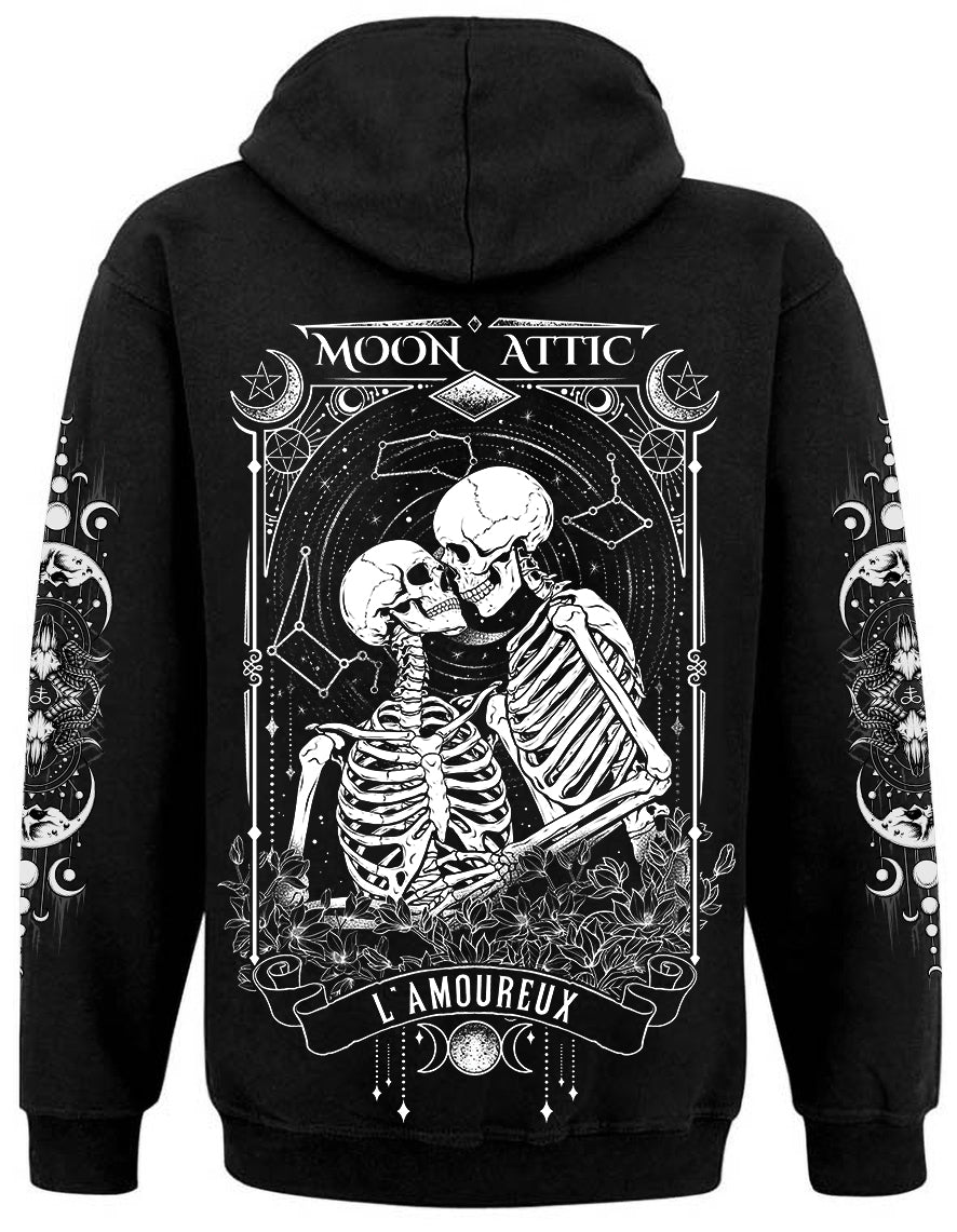 Sweat Zip Unisexe Moon Attic  Tarot L'amoureux Attic